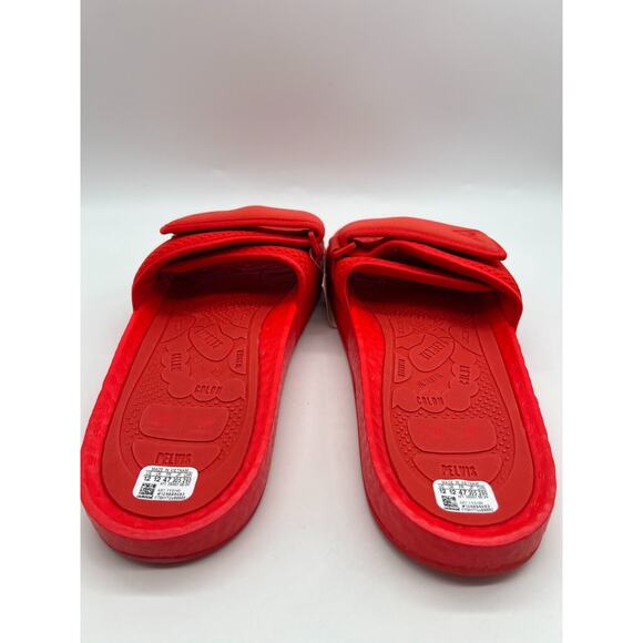 adidas Boost Slide Pharrell Active Red FY6140 Men's Size 12 New - Picture 7 of 12